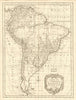 'Amerique Meridionale'. South America. Spanish New World Empire. BELLIN 1758 map