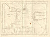 'Detroit de Le Maire' Strait, Tierra del Fuega, Argentina. BELLIN 1758 old map