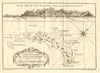 'Isle de Juan Fernandés'. Robinson Crusoe Island Juan Fernandez. BELLIN 1758 map