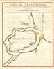 'Carte de L'Isle de Monbasa' by Jacques-Nicholas Bellin. Mombasa Kenya c1750 map
