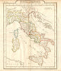'Italia Antiqua' by Pierre François Tardieu. Ancient Roman Italy c1780 old map