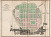 Leverton & Chawner's Regent's Park plan. Marybone Park Farm. Marylebone 1815 map