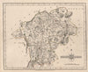 Antique LAKE DISTRICT east map. CARY. Kendal Appleby Ambleside Windermere 1793