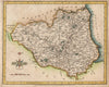 Antique county map of DURHAM by JOHN CARY. Newcastle-upon-Tyne. Teeside 1787