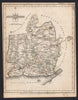 Antique county map of MONMOUTHSHIRE by JOHN CARY. Chepstow Caerleon Newport 1787