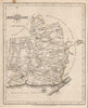 Antique county map of MONMOUTHSHIRE by JOHN CARY. Wye Valley. Tintern 1787