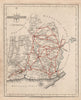 Antique county map of MONMOUTHSHIRE by JOHN CARY. Roads. Usk & Wye valleys 1787