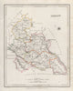 COUNTY CARLOW antique map for LEWIS by CREIGHTON & DOWER. Ireland 1846 old
