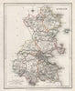 COUNTY DUBLIN antique map for LEWIS by CREIGHTON & DOWER. Ireland 1846 old