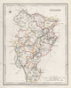 COUNTY KILDARE antique map for LEWIS by CREIGHTON & DOWER. Ireland 1846