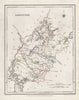 COUNTY LONGFORD antique map for LEWIS by CREIGHTON & DOWER. Ireland 1846