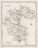 COUNTY LOUTH antique map for LEWIS by CREIGHTON & DOWER. Ireland 1846 old