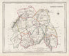 QUEENS COUNTY (LAOIS) antique map for LEWIS. CREIGHTON & DOWER. Ireland 1846