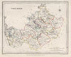 COUNTY WESTMEATH antique map for LEWIS by CREIGHTON & DOWER. Ireland 1846