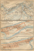 Riga environs / Jurmala town/city plan pilsetas karte. Latvia. BAEDEKER 1912 map