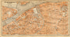 St. Petersburg II city centre town/city plan. Russia. BAEDEKER 1912 old map