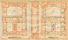 Hermitage, St Petersburg. Ground/floor plan. Russia. BAEDEKER 1912 old map