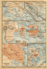 Punkaharju. Savonlinna (Nyslott). Kuopio town/city plan kartta. Finland 1912 map