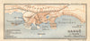 Hanko / Hango town / city plan. Finland. VERY SMALL. BAEDEKER 1912 old map
