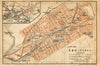 Turku (Åbo/Abo) town/city plan kaupunki kartta suunnitelma. Finland 1912 map