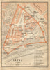 Kremlin ground/floor plan. Moscow, Russia. BAEDEKER 1912 old antique map chart
