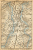 Volga River [Kamyshin - Saratov -Volsk - Syzran]. Russia. BAEDEKER 1912 map