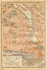 Tbilisi (Tiflis) II town/city centre plan. Georgia. BAEDEKER 1912 old map
