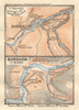 Borjomi (Borshom) town/city plan. Georgia. VERY SMALL. BAEDEKER 1912 old map