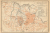 Samarkand town/city plan shahar xaritasi rejasi. Uzbekistan. BAEDEKER 1912 map