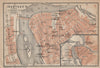 Irkutsk town/city plan. Russia. BAEDEKER 1912 old antique map chart