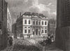 The Auction Mart, Bartholomew Lane, London. Antique engraved print 1817