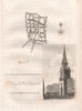 City of London EC4 Walbrook Watling Street St Mary le Bow Cheapside 1817 map