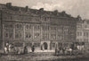 Furnival's Inn, Holborn, London. Antique engraved print 1817 old
