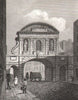 Temple Bar, London. Antique engraved print 1817 old picture