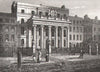 Surgeons' Hall, London. Antique engraved print 1817 old picture