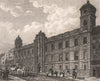 Northumberland House, Strand, London. Antique engraved print 1817 old