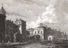 Horse Guards, London. Antique engraved print 1817 old picture