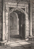 St Erasmus's Chapel, Westminster Abbey, London. Antique engraved print 1817