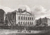 Earl Spencer's House, Green Park, London. Antique engraved print 1817