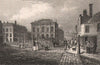 The Sessions House, Clerkenwell Green, London. Antique engraved print 1817