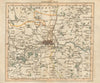 LONDON 15 miles around London - General index map CARY 1786 old antique