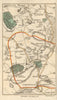 POTTERS BAR Barnet Welham Green Monken Hadley Borehamwood N S Mimms 1786 map