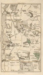 UXBRIDGE Hillingdon Hayes West Drayton Yiewsley Ickenham Heathrow CARY 1786 map