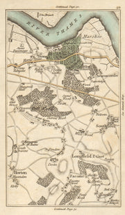 SWANSCOMBE Southfleet Horton Kirkby Darenth Ebbsfleet Hartley CARY 1786 map