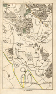 ORPINGTON Keston Mark Hayes Downe Farnborough Biggin Hill Tatsfield 1786 map