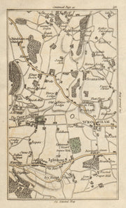 KENT Ashchurch Wrotham Stansted Ridley Ightham Kingsdown CARY 1786 old map
