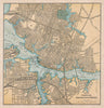 NORFOLK PORTSMOUTH & BERKLEY, VIRGINIA. Steam & electric railroads 1906 map
