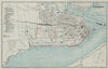 QUEBEC CITY plan Ville de Québec 1759/60 British/French troop positions 1908 map