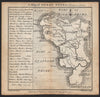 Antique county map of Derbyshire by Badeslade & Toms 1742 old