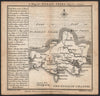 Antique county map of Dorsetshire by Badeslade & Toms 1742 old